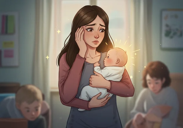 妈妈感到不知所措，但正在为心理健康采取行动