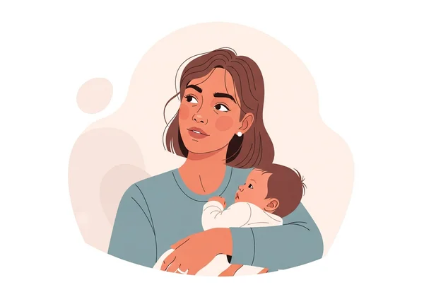 新たな親が自身の心の健康について考える様子