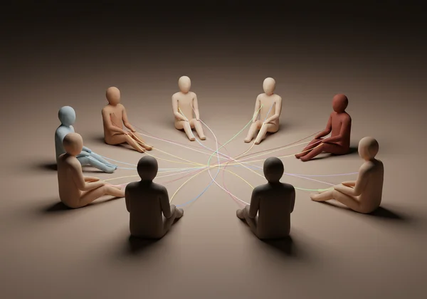 A diverse group of mothers sitting in a circle, sharing and listening in a supportive environment.