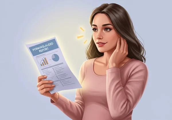 Woman empowered by personalized mental health guidance