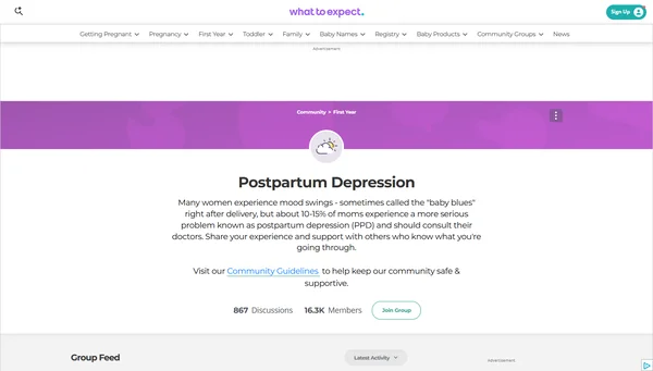 What to Expect : Forum sur la dépression post-partum